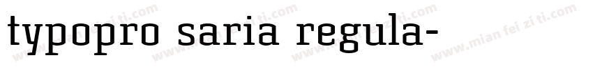 typopro saria regula字体转换